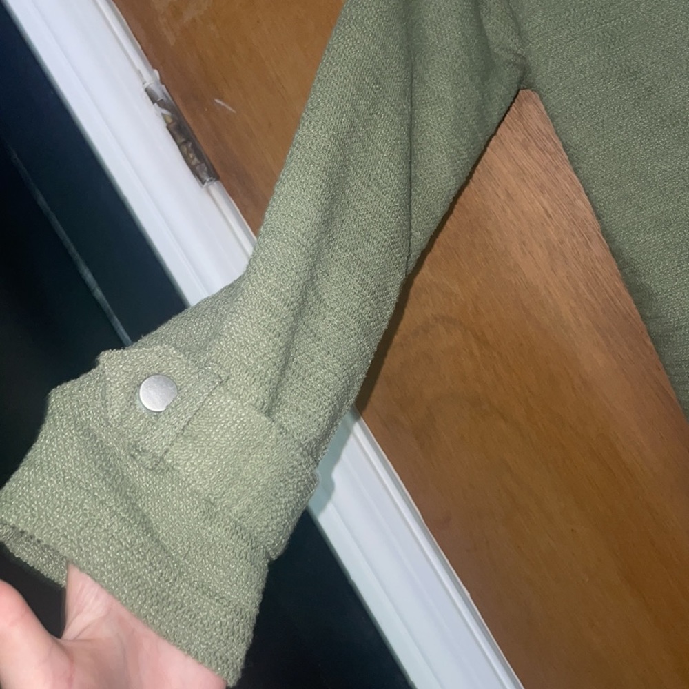 Steve Madden NWT olive green oversized jacket blazer - Picture 2 of 7